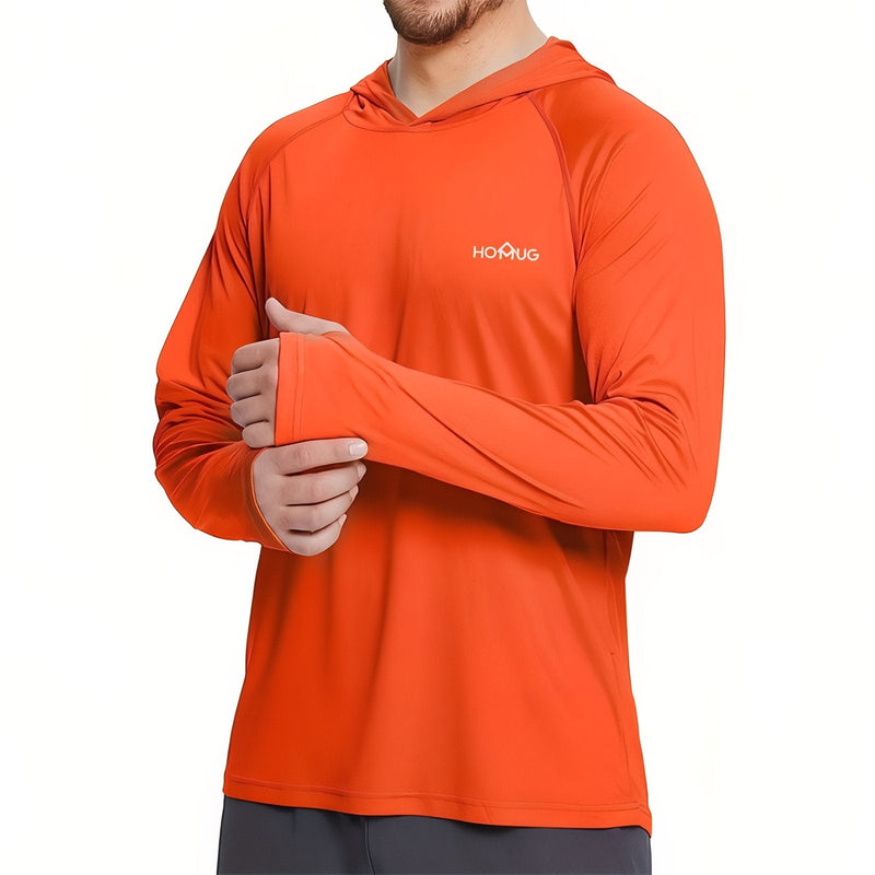 Men's Hiking Sun Shirt UPF 50+ Hooded Tee – product view 14 | Great Lakes Outdoor