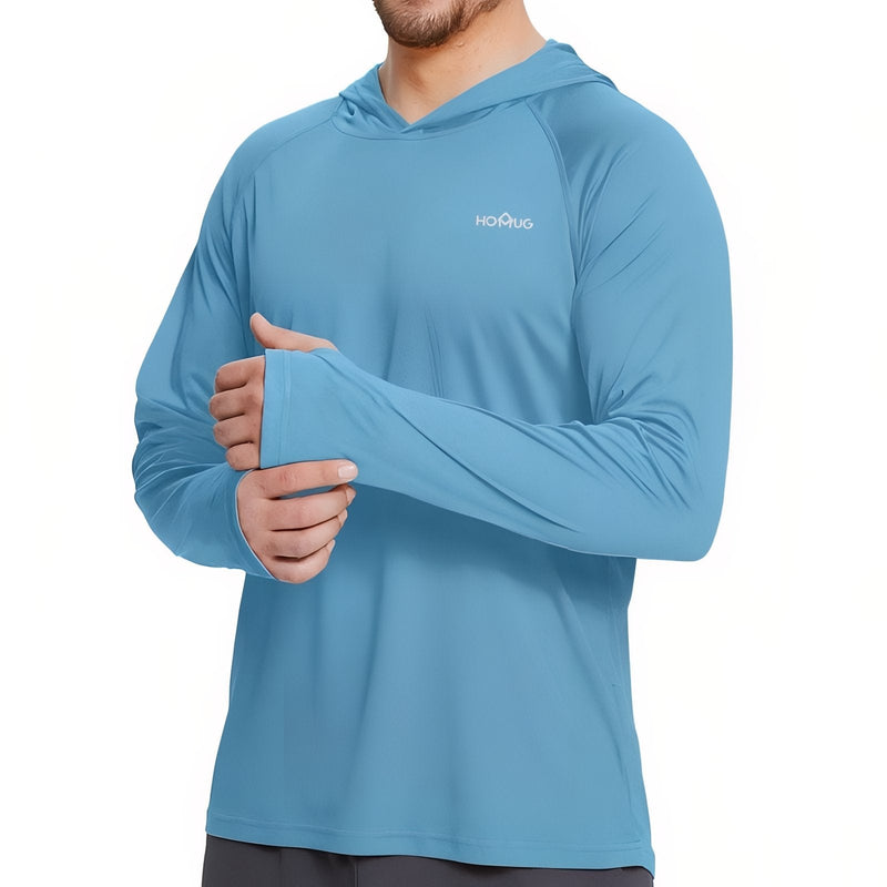 Men's Hiking Sun Shirt UPF 50+ Hooded Tee – product view 17 | Great Lakes Outdoor