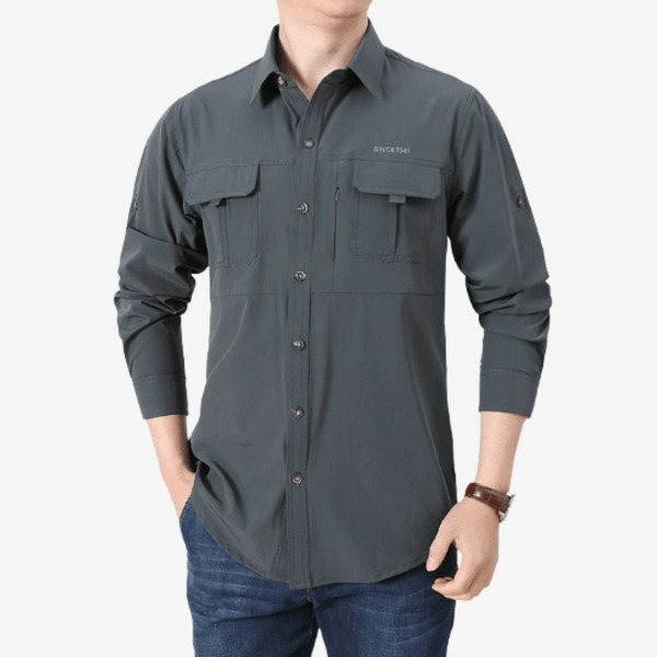Men's Long Sleeve Breathable Hiking Shirt Trail Top