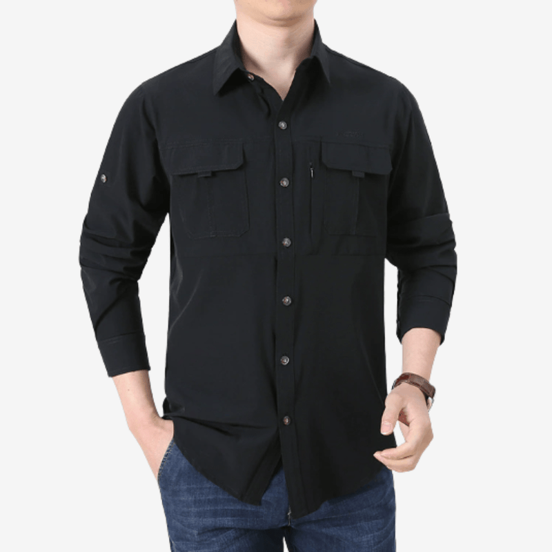 Men's Long Sleeve Breathable Hiking Shirt Trail Top – product view 4 | Great Lakes Outdoor