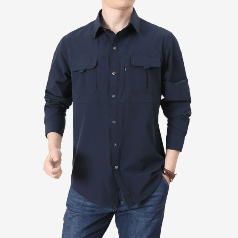 Men's Long Sleeve Breathable Hiking Shirt Trail Top – product view 6 | Great Lakes Outdoor