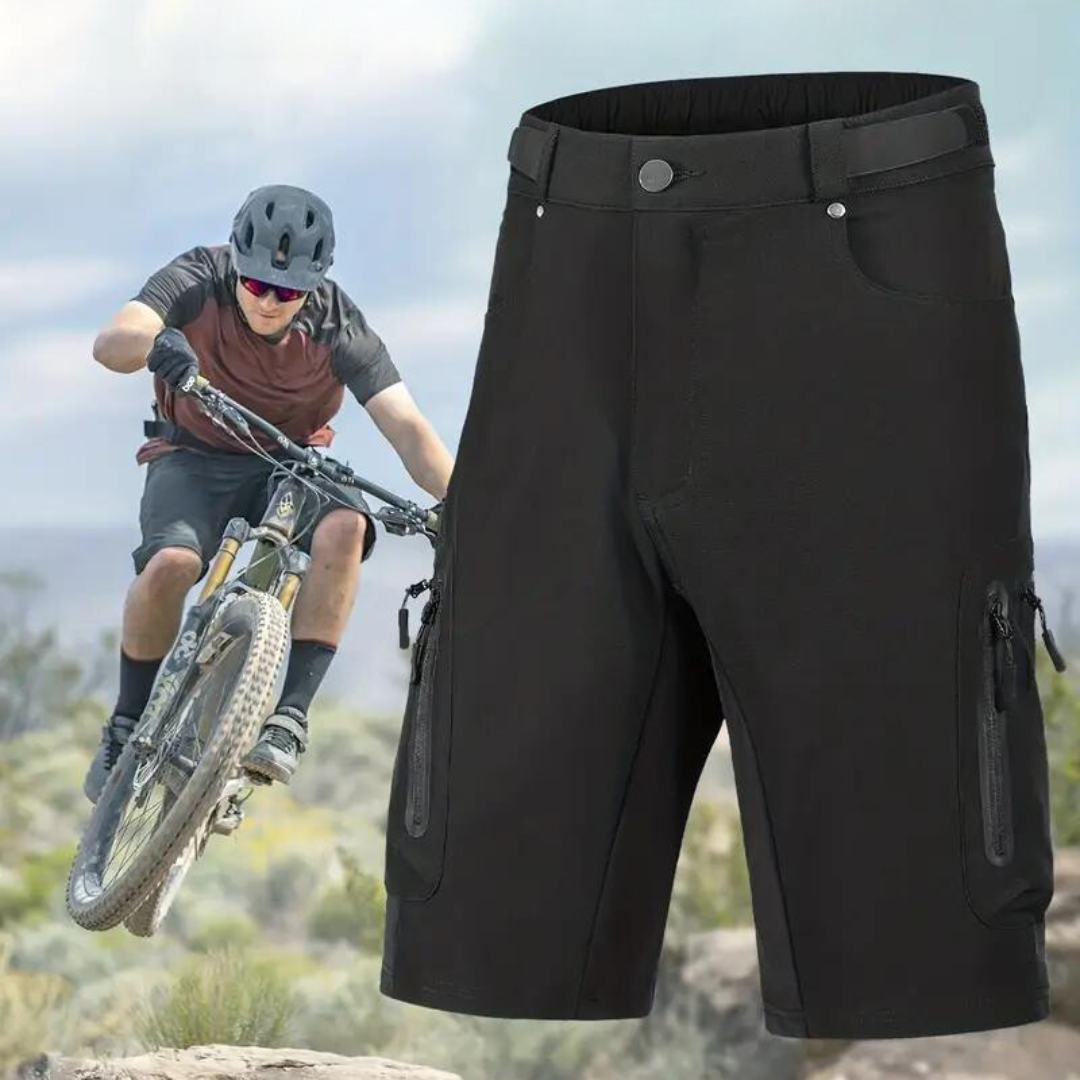 Men’s MTB Cycling Shorts Cargo Pockets Quick Dry Bike Shorts – product view 1 | Great Lakes Outdoor