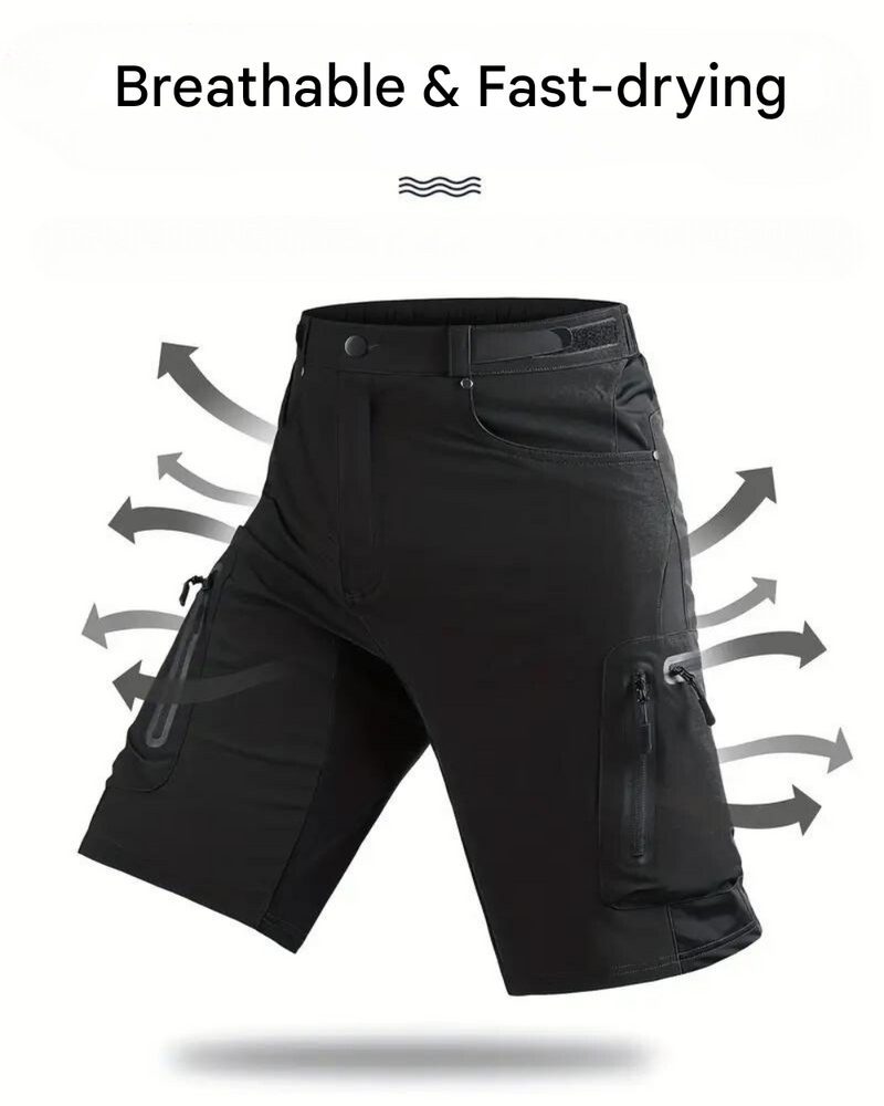 Men’s MTB Cycling Shorts Cargo Pockets Quick Dry Bike Shorts – product view 11 | Great Lakes Outdoor