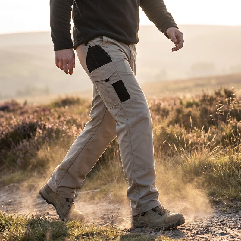 Men's Outdoor Pants DWR Coated Windproof Quick Dry Cargo Trousers, product photo 3