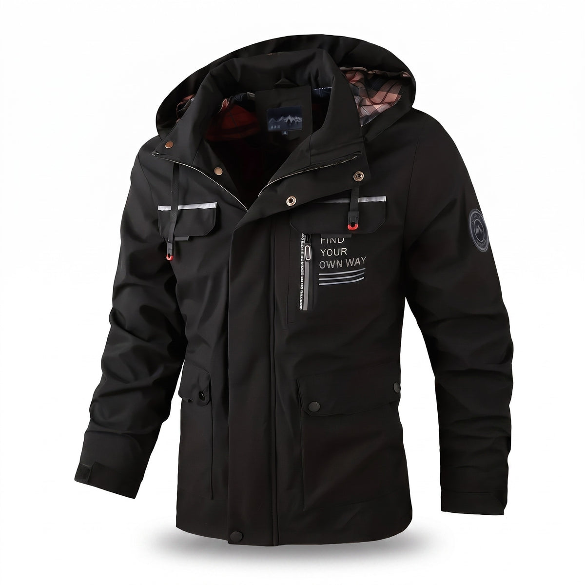 Men’s Softshell Jacket Waterproof Windproof Hooded Multi Pocket, product photo 1