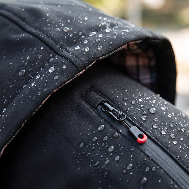 Men’s Softshell Jacket Waterproof Windproof Hooded Multi Pocket, product photo 4