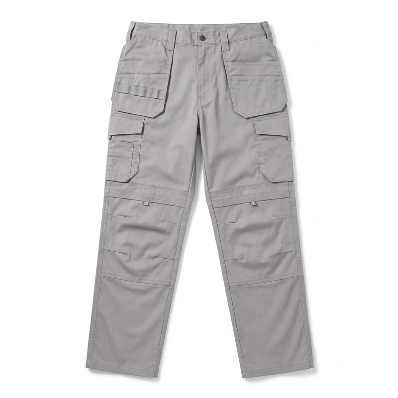Men's Stretch Cargo Trousers Cotton Blend All Season Pockets, product photo 9