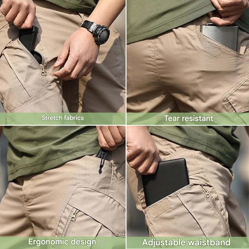 Men’s Tactical Cargo Pants Water Resistant Outdoor Hiking Pants – product view 5 | Great Lakes Outdoor