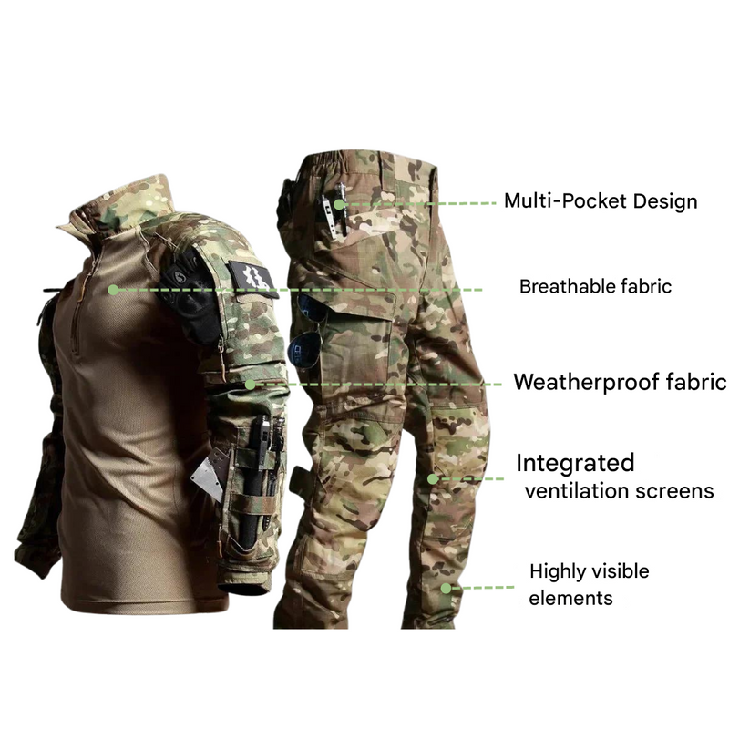 Men’s Tactical Outdoor Set Lightweight Water Resistant Hiking Outfit – product view 6 | Great Lakes Outdoor