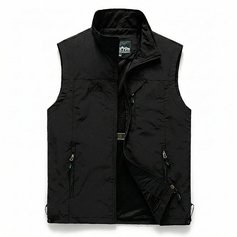 Men’s Urban Quick Dry Outdoor Vest in Black
