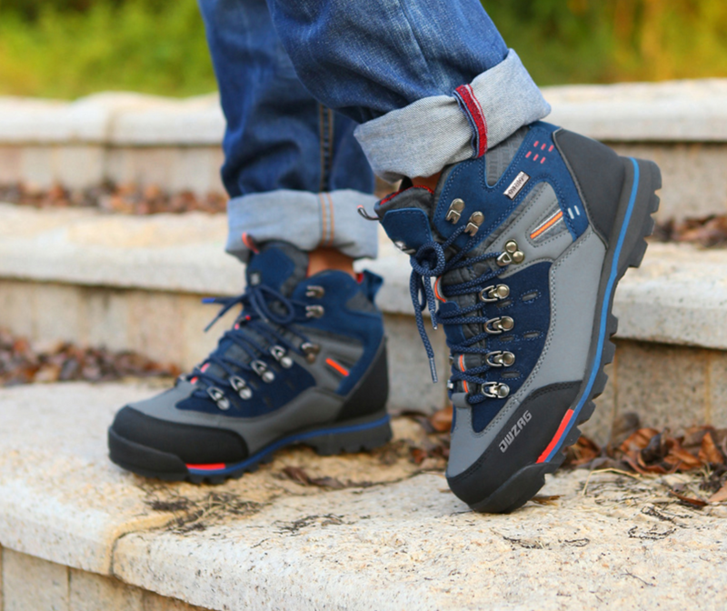 Men's Waterproof Hiking Boots All-Weather Outdoor Trekking Shoes – product view 10 | Great Lakes Outdoor