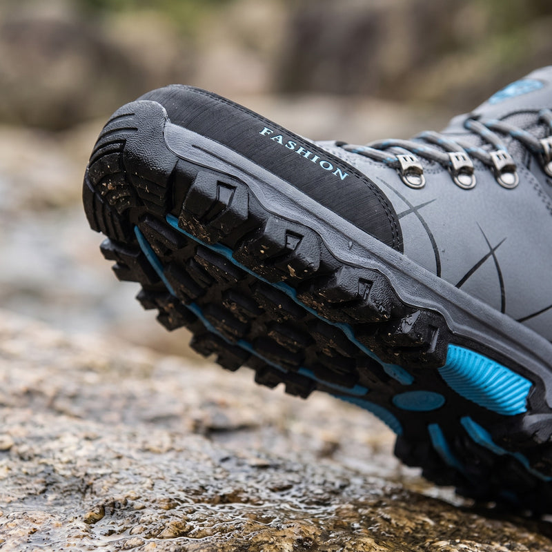 Men’s Waterproof Hiking Boots Rubber Outsole Cushioned Toe Guard, product photo 4