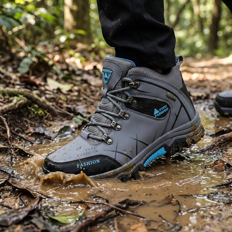 Men’s Waterproof Hiking Boots Rubber Outsole Cushioned Toe Guard, product photo 5