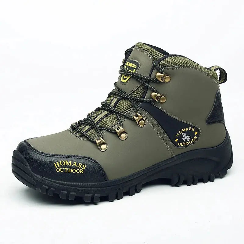Men’s Waterproof Hiking Boots Wide Fit Supportive Outdoor Shoes – product view 1 | Great Lakes Outdoor