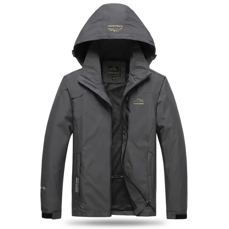 Men's Waterproof Windbreaker Breathable Adjustable Cuff Rain Jacket, product photo 7