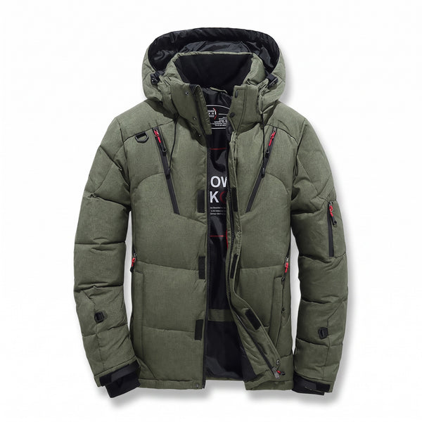 Men's Winter Down Jacket Goose Filled Water Repellent Windproof Coat