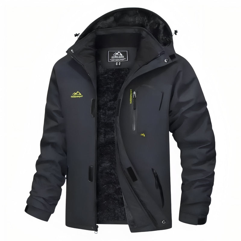 Men's Winter Hiking Jacket Waterproof Fleece Lined Trekking Coat – product view 24 | Great Lakes Outdoor