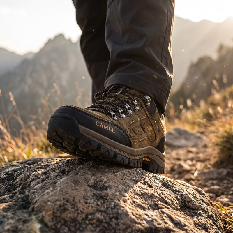 Microfiber Hiking Boots Water Resistant Breathable Trail Shoes, product photo 3
