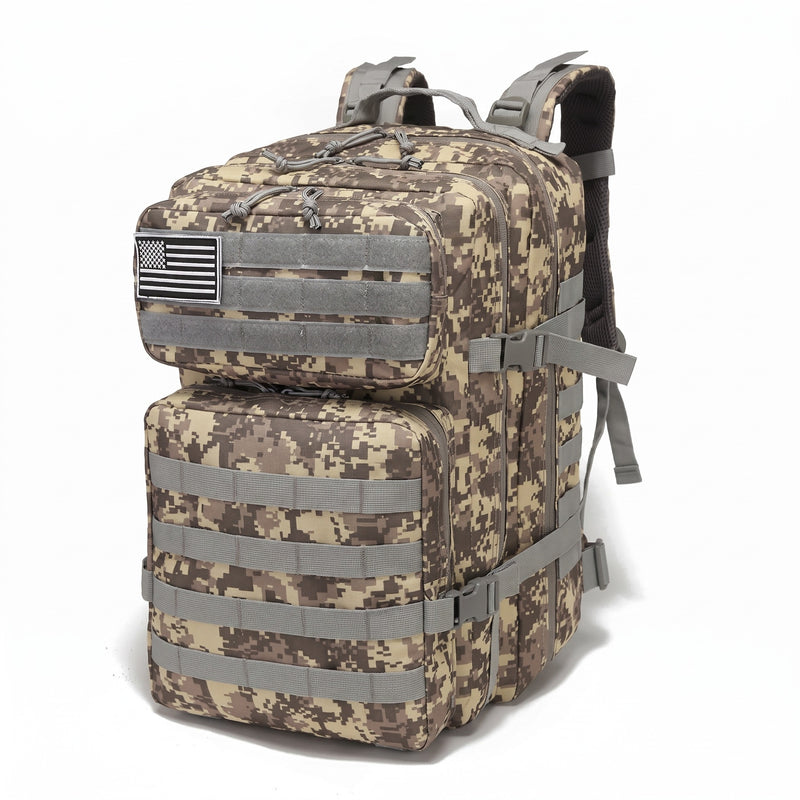 Military Backpack 45L MOLLE 600D Nylon 5 Pocket Tactical Rucksack, product photo 9