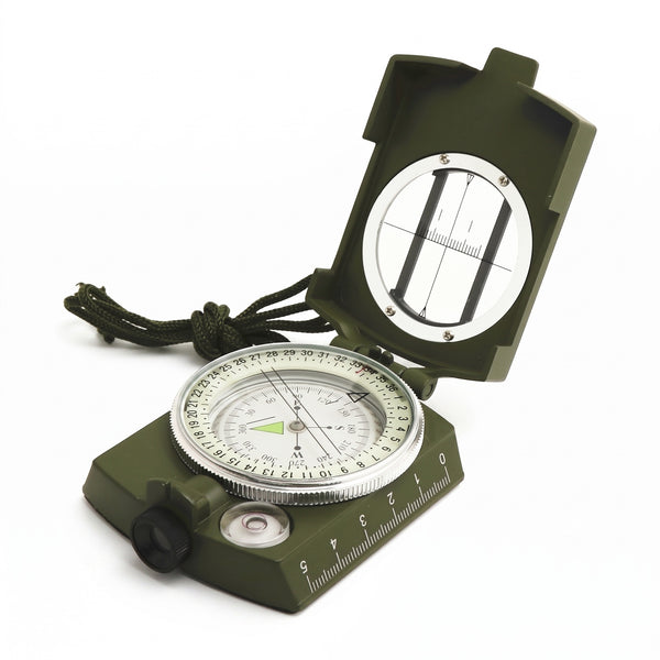 Military Compass Waterproof Shockproof Zinc Aluminum Alloy Sighting
