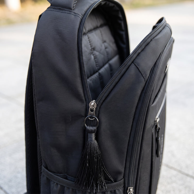 Nylon Laptop Backpack Quilted Sleeve Large Capacity Travel Daypack, product photo 4