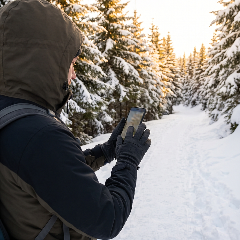 Outdoor Touchscreen Gloves – Windproof & Water-Resistant – product view 2 | Great Lakes Outdoor