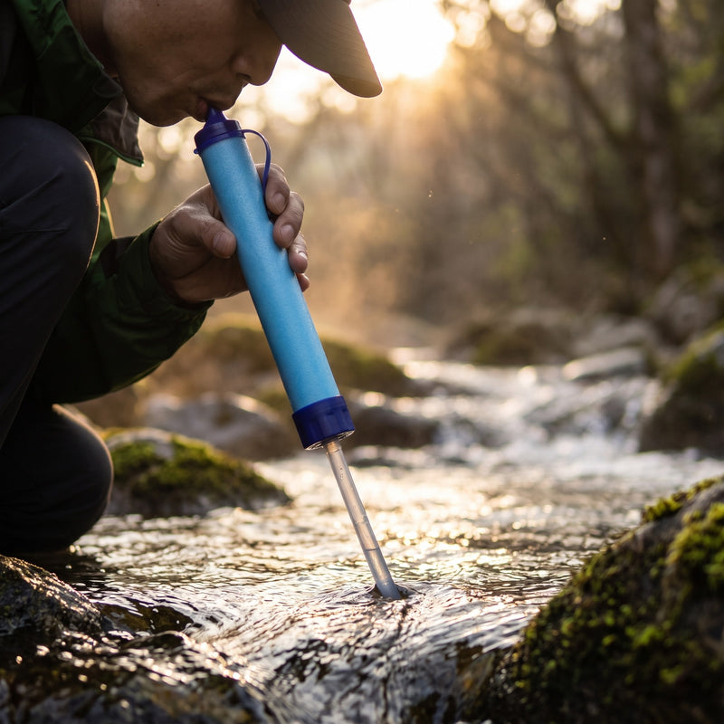 Portable Water Filter Straw Emergency Survival Drinking Purifier, product photo 3