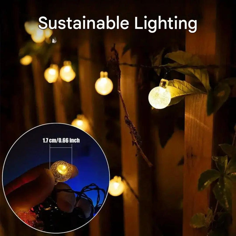Solar LED String Lights Waterproof Outdoor Garden Camping Lights – product view 2 | Great Lakes Outdoor