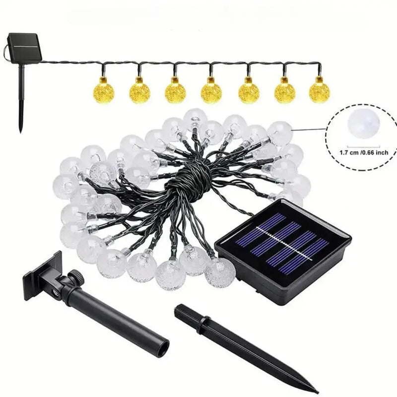 Solar LED String Lights Waterproof Outdoor Garden Camping Lights – product view 4 | Great Lakes Outdoor