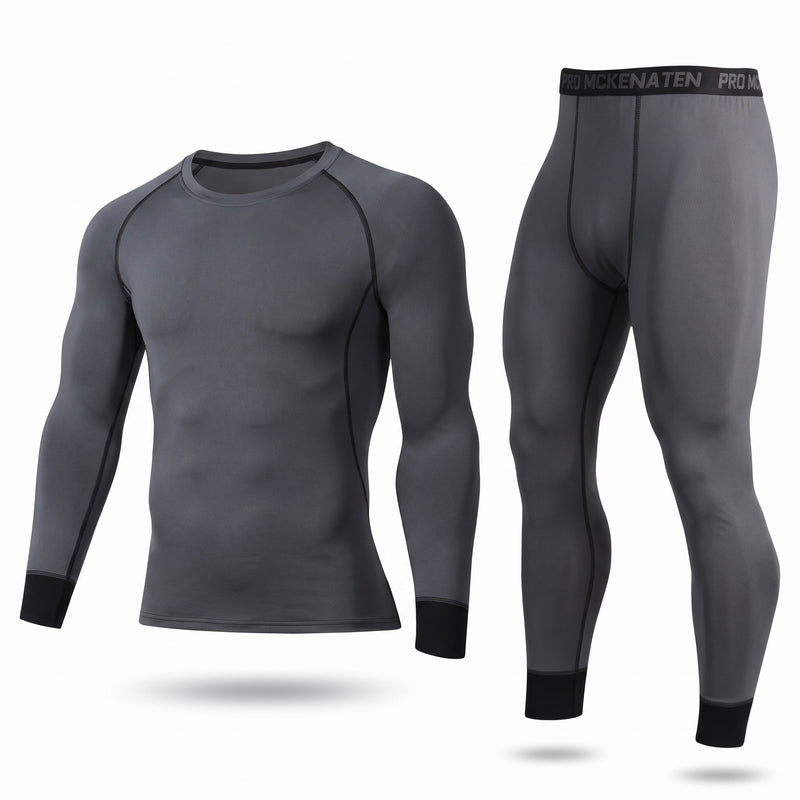 Thermal Base Layer Set 2 Piece Stretch Top Leggings Unisex Underwear, product photo 8