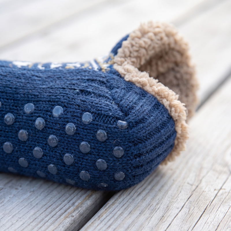 Thermal Knitted Socks Non Slip Silicone Grip Winter Hosiery, product photo 4