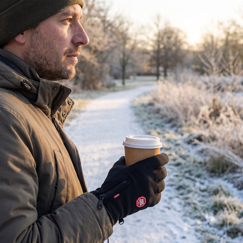 Touchscreen Heated Gloves Plush Lined USB Powered Winter Hand Warmers, product photo 5