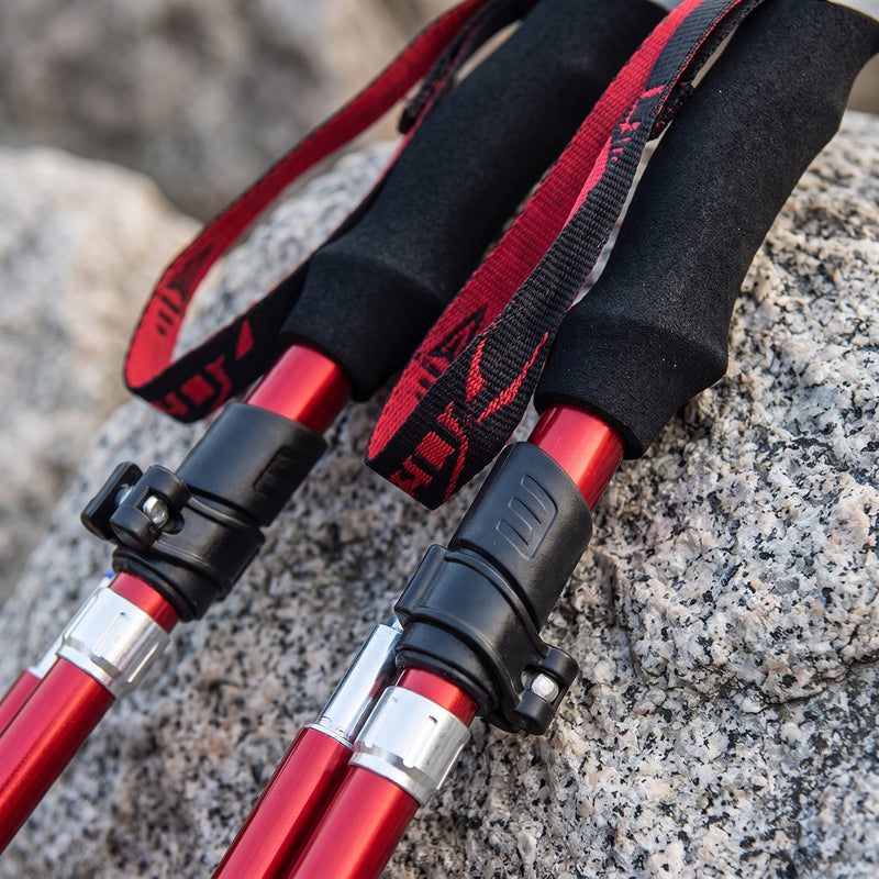 Trekking Poles Foldable Aluminum Shock Absorbing Adjustable Hiking, product photo 4