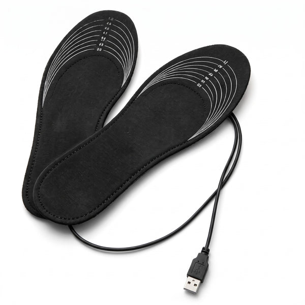 Trim to Fit USB Heated Insoles Carbon Fiber Foot Warmer Shoe Inserts