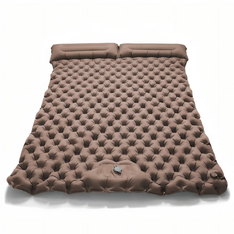 Two-Person Inflatable Sleeping Pad Camping Mat with Built-In Pillows – product view 12 | Great Lakes Outdoor