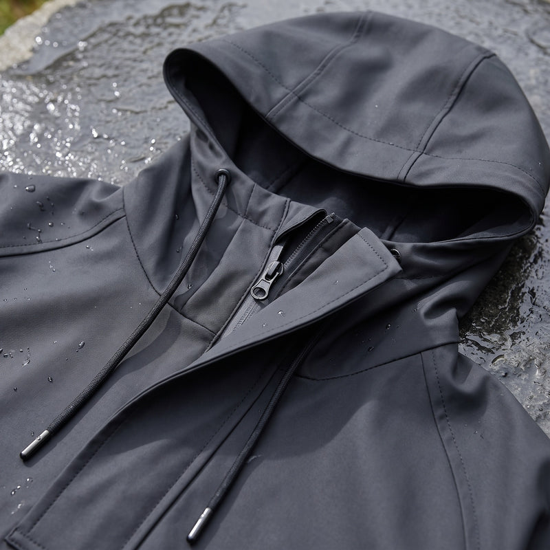 Unisex Rain Poncho Waterproof Hooded Long Cut Packable Cape, product photo 4