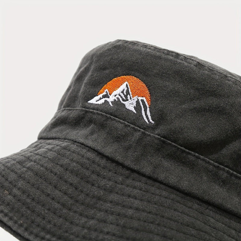 Unisex Wide Brim Bucket Hat Breathable Cotton Sun Protection Cap – product view 15 | Great Lakes Outdoor