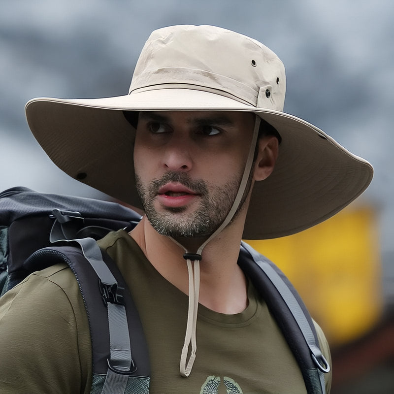 Unisex Wide Brim Hiking Hat Waterproof UPF 50 Sun Cap – product view 11 | Great Lakes Outdoor