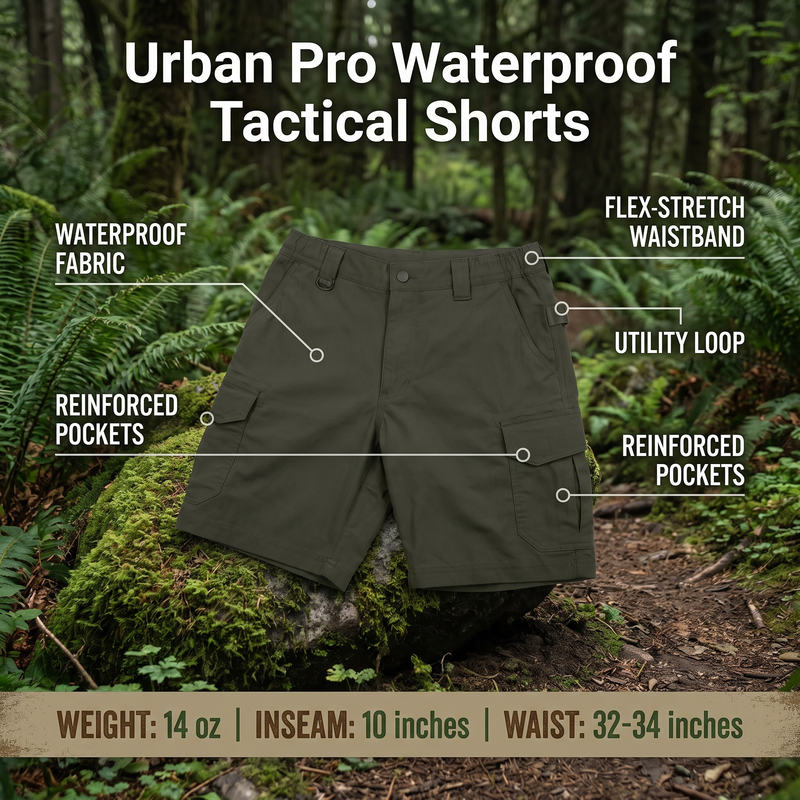 Urban Pro Waterproof Tactical Shorts – product view 3 | Great Lakes Outdoor
