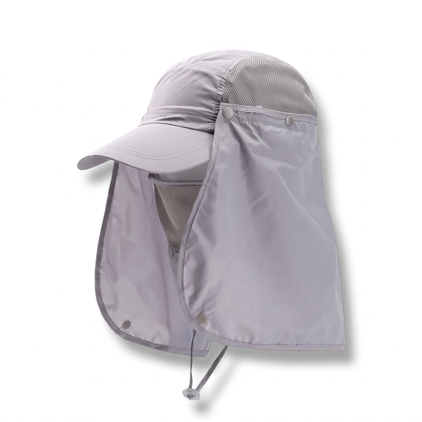 UV Protection Cap Men 360 Sun Hat Removable Neck Flap Ear Covers, product photo 1