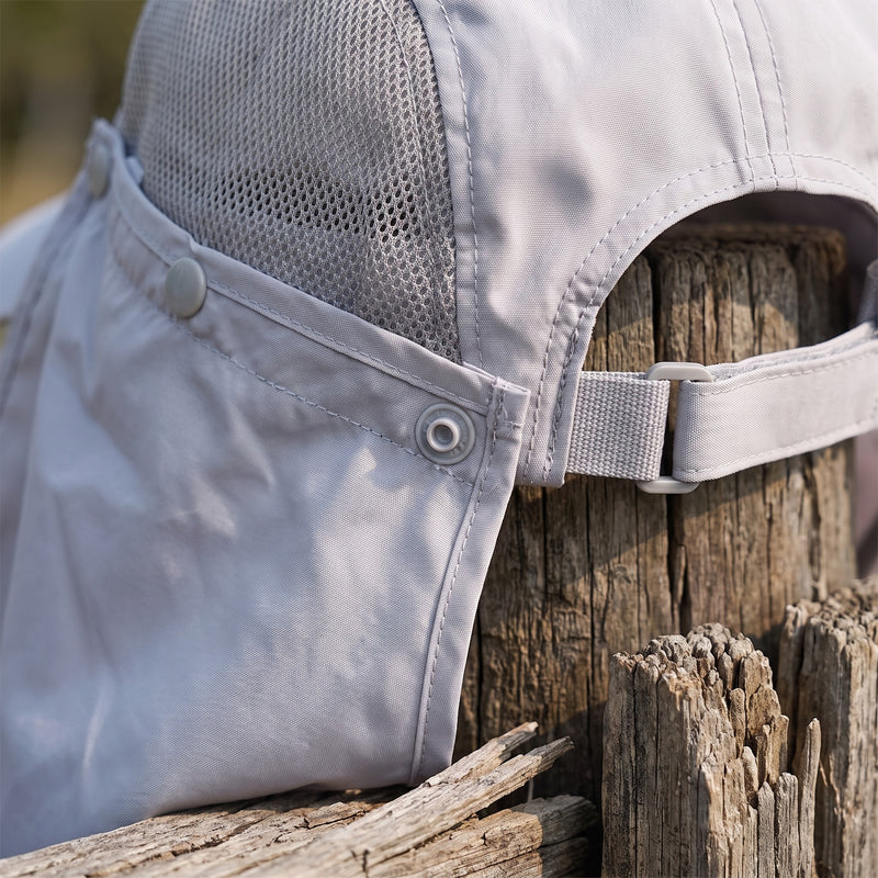 UV Protection Cap Men 360 Sun Hat Removable Neck Flap Ear Covers, product photo 4
