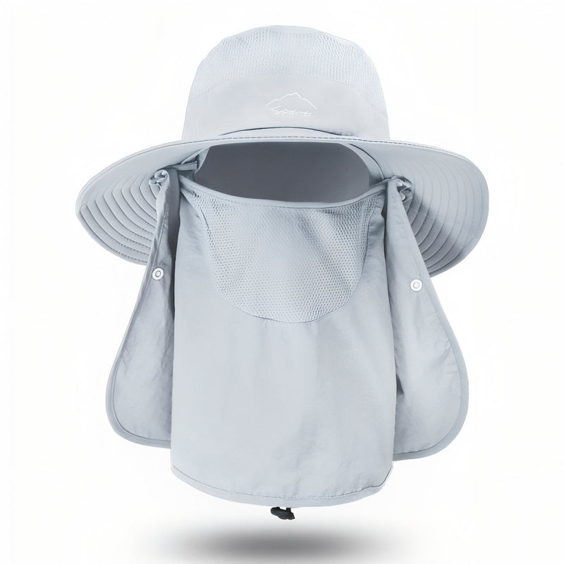 UV Protection Hiking Hat Wide Brim Neck Flap Sun Cap – product view 13 | Great Lakes Outdoor