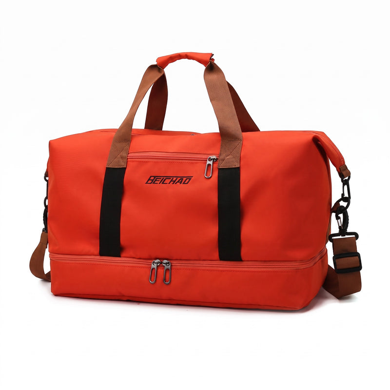 Water Repellent Sports Duffel Shoe Compartment Gym Travel Bag, product photo 9