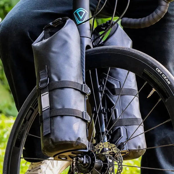 Waterproof Bicycle Fork Bags Set 2 Pack Bike Packing Storage Bags