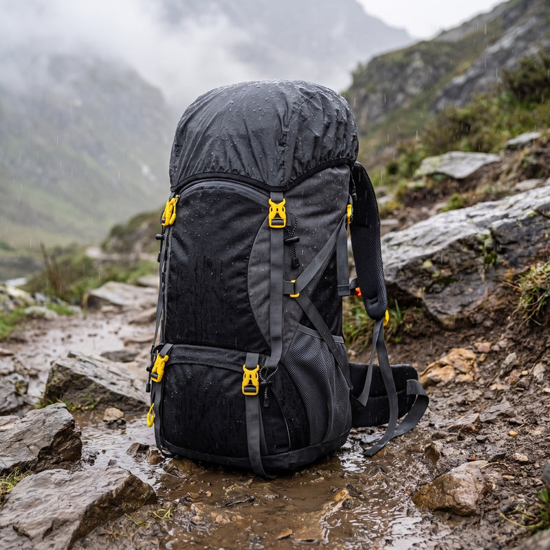 Waterproof Hiking Backpack 50L Lightweight Trekking Pack Rain Cover, product photo 5