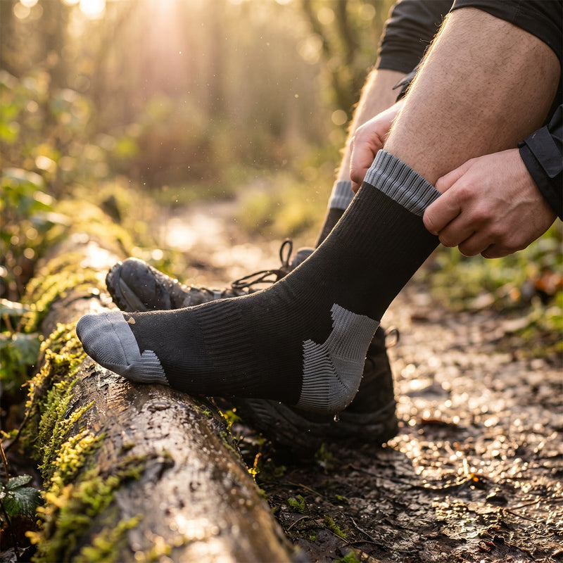 Waterproof Hiking Socks Unisex Breathable Reinforced Seams All Season, product photo 3