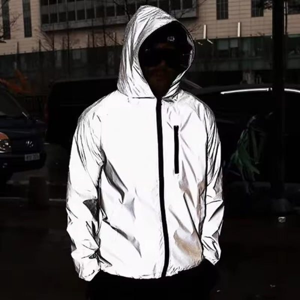 Waterproof Reflective Outdoor Jacket Unisex Hiking and Cycling Shell
