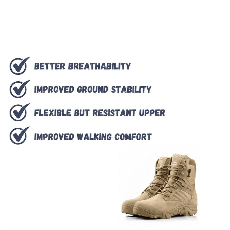 Waterproof Tactical Shoes Lightweight Slip Resistant Hiking Boots – product view 5 | Great Lakes Outdoor