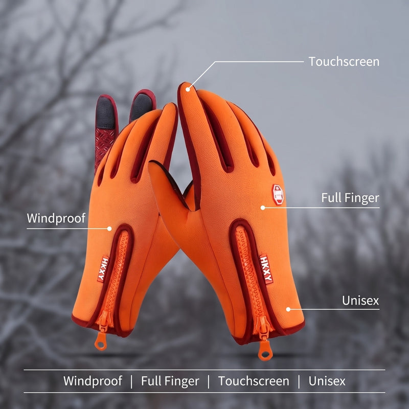 Windproof Touchscreen Gloves Full Finger Unisex Outdoor Hand Wear, product photo 2