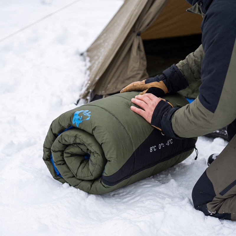 Winter Mummy Sleeping Bag Hooded Down Blend Fill Cold Weather, product photo 5